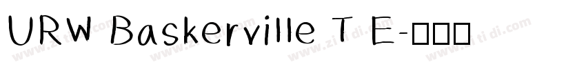 URW Baskerville T E字体转换